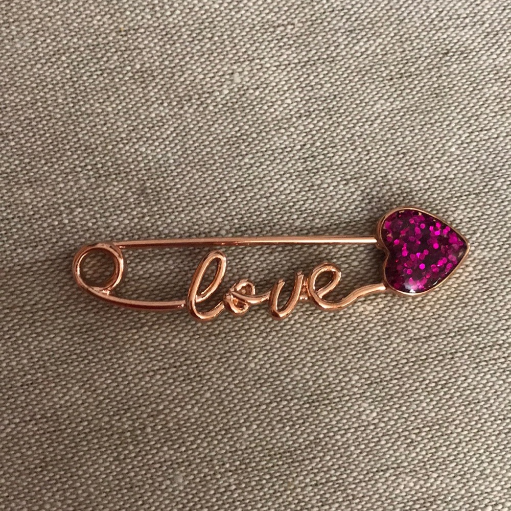 Betsey Johnson love pin